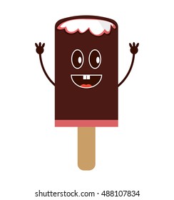 delicious ice cream icon vector illustration design