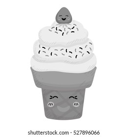 Delicious ice cream icon vector illustration graphic design