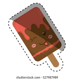 Delicious ice cream icon vector illustration graphic design