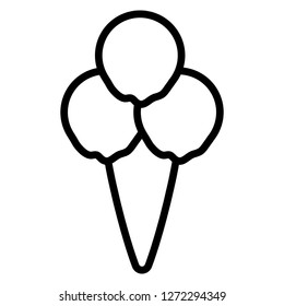 delicious ice cream isolated icon