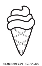 delicious ice cream isolated icon