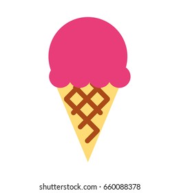 delicious ice cream isolated icon