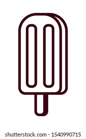 delicious ice cream pop art style vector illustration design