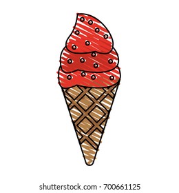delicious  ice cream with sprinkles icon image