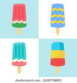 delicious Ice Cream Stick Vector Vector Art and Graphics
