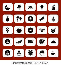 delicious icon set with watermelon slice, soup and ice cream vector illustration