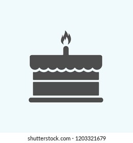 Delicious Icon Vector, Brithday Sign