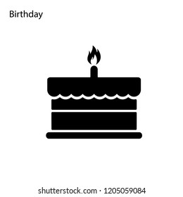 Delicious Icon Vector, Brithday Sign