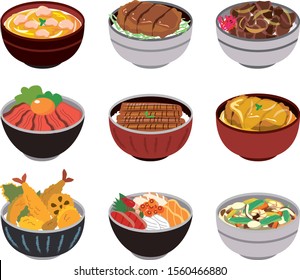 Delicious Illustration Of Japanese Food