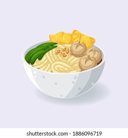 Delicious Indonesian food Illustration, Bakso Indonesian meatball