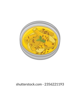 Delicious Indonesian Food Illustration Vector