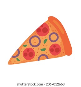 delicious italian pizza food icon