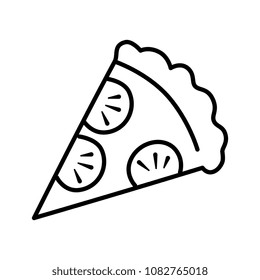 delicious italian pizza icon