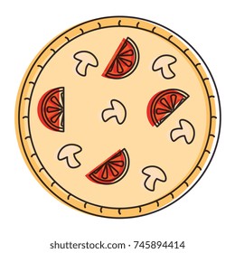 delicious italian pizza icon