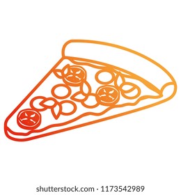 delicious italian pizza portion