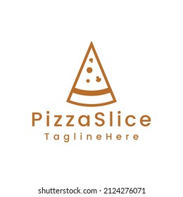 delicious italian pizza slice logo design