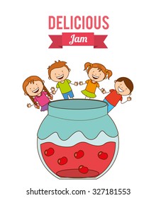 delicious jam design, vector illustration eps10 graphic 
