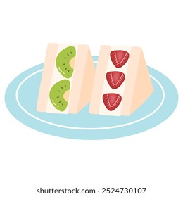 delicious Japanese Fruit Sandwiches Vegan Cream Cheese Version