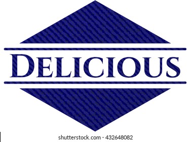 Delicious with jean texture