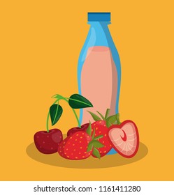 Delicious juice bottle