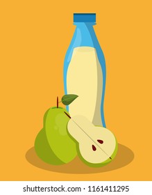 Delicious juice bottle