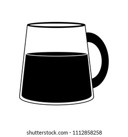 Delicious juice jar in black and white colors