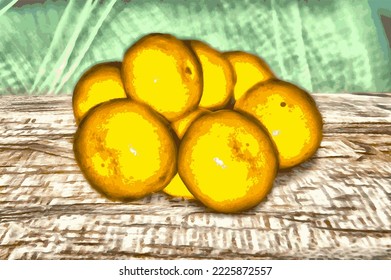 Delicious and juicy tangerines rich in vitamin C.