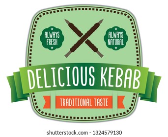 Delicious Kebab Label