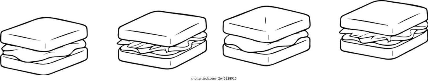 Deliciosos sándwiches en capas Una guía visual de las combinaciones de pan, relleno y sabor