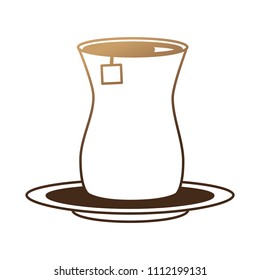 delicious lemon tea cup isolated icon