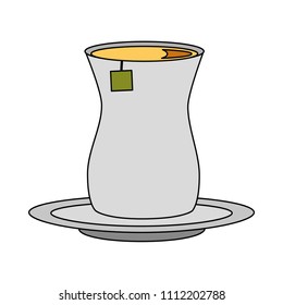 delicious lemon tea cup isolated icon