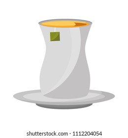 delicious lemon tea cup isolated icon