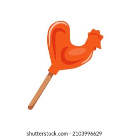 Köstlicher Lollipop. Vektorgrafik-Illustration.