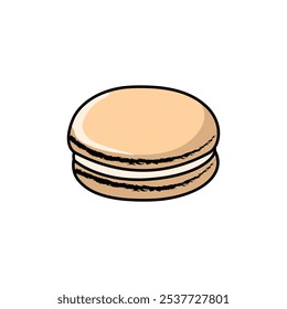 Delicious Macaron Cookie Clip Art for Sweet Design Projects