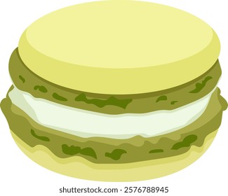 Delicious Macaron Illustration, Vector,, Sweet, French Pastry,Colorful Treats, Gourmet Sweets,Food Illustration