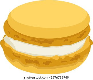 Delicious Macaron Illustration, Vector,, Sweet, French Pastry,Colorful Treats, Gourmet Sweets,Food Illustration