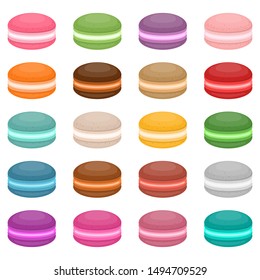 Delicious macaroons vector design illustration isolated on white background