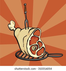 A delicious meal/Pork meat