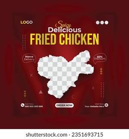 Delicious menu food social media post template for food promotion banner templates