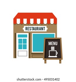 delicious menu restaurant urban vector illustration design