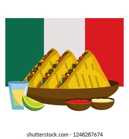 delicious mexican food cartoon