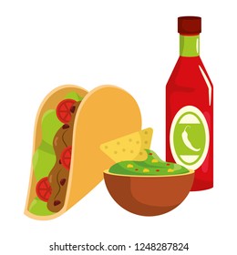 delicious mexican food cartoon