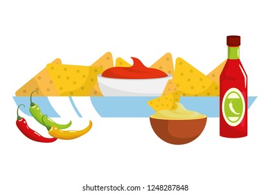 delicious mexican food cartoon