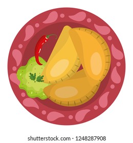 delicious mexican food cartoon