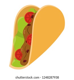 delicious mexican food cartoon