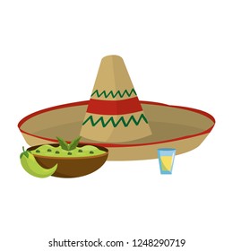 delicious mexican food cartoon