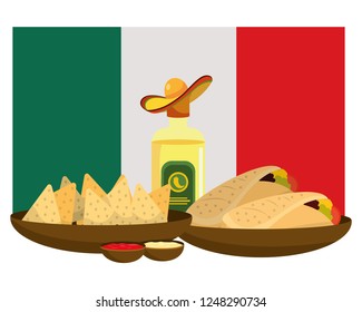 delicious mexican food cartoon