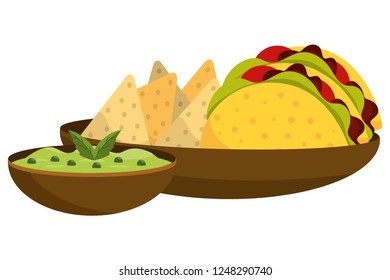 delicious mexican food cartoon