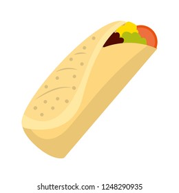 delicious mexican food cartoon