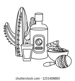 delicious mexican food cartoon
